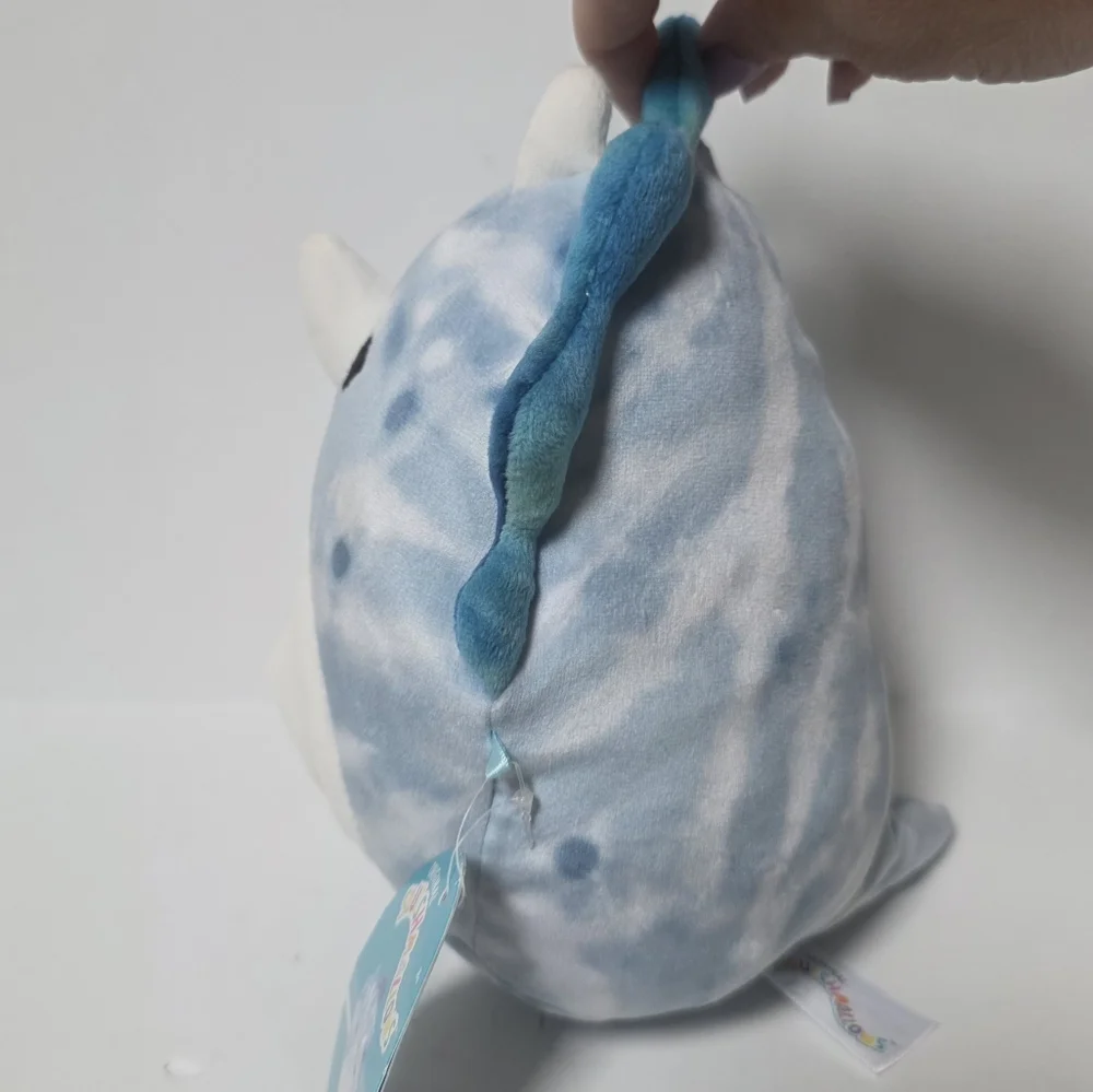 Squishmallow Jerome Blue Tie Dye Triceratops Dinosaur Plush Stuffed Animal NWT
